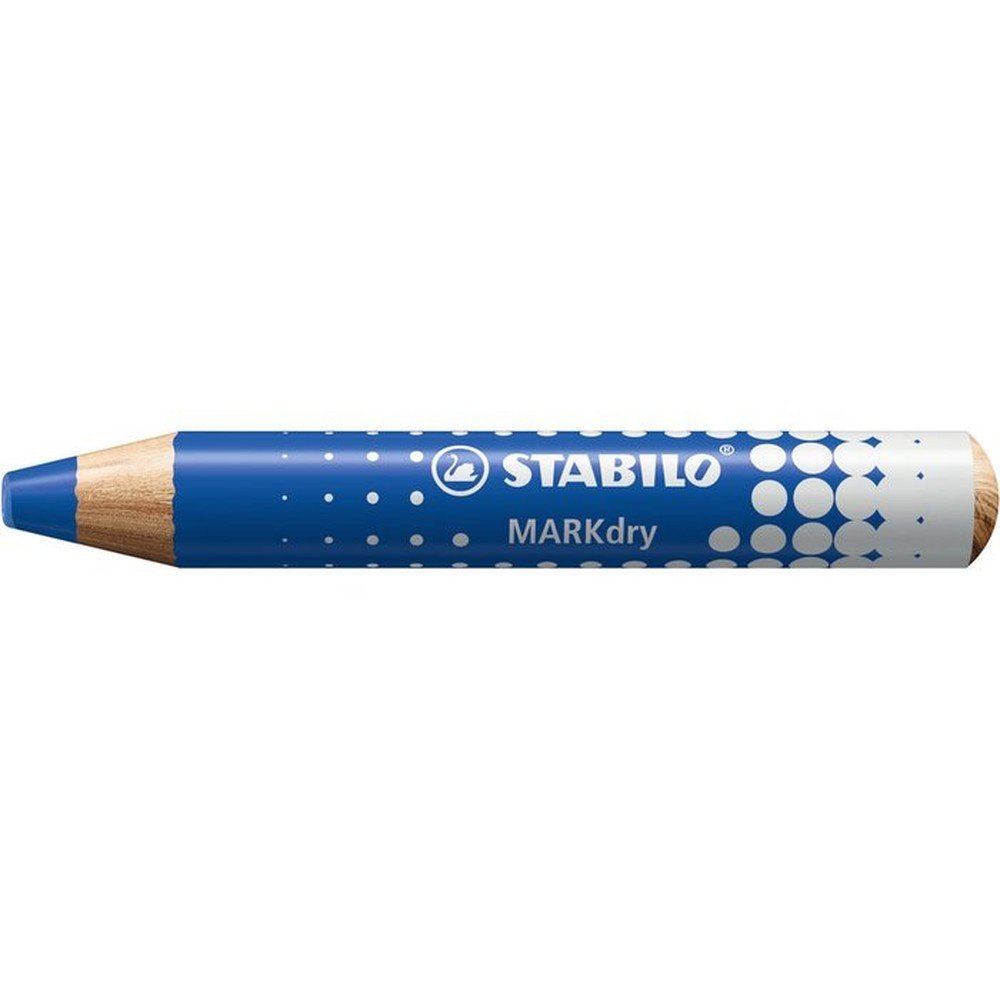 Lápiz Stabilo Markdry Pizarra Blanca Azul Imagen principal del producto