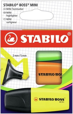 Marcadores fluorescentes Stabilo Boss Mini en estuche Marca Stabilo Imagen principal del producto