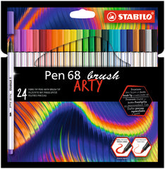 Rotulador Stabilo Pen 68 Brush Arty Estuche De 24 Unidades | Stabilo | Pack 1 Unidades
