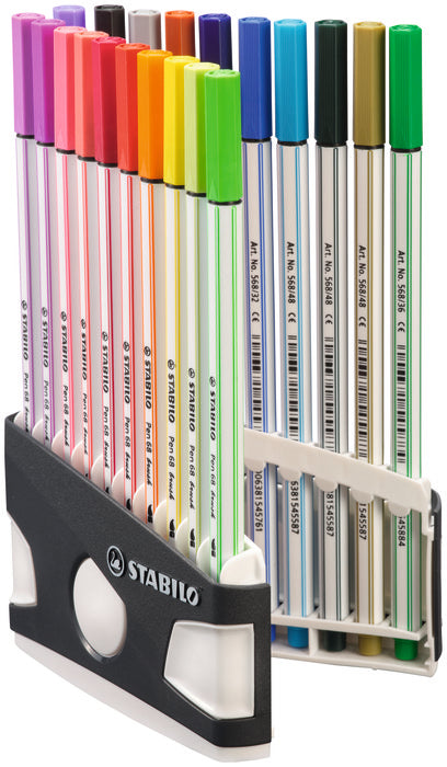 Rotulador Stabilo Pen 68 Brush Arty Colorparade 20 Unidades | Stabilo | Pack 1 Unidades