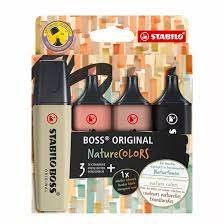 Marcador Stabilo Boss Original Naturecolors 4 Colores | Stabilo | Pack 1 Unidades