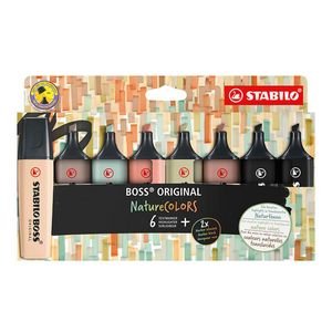 Marcador Stabilo Boss Original Naturecolors 8 Colores | Stabilo | Pack 1 Unidades