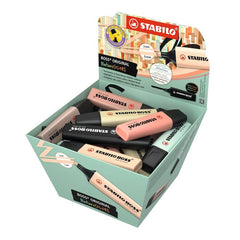 Expositor Cesta 30 Marcador Stabilo Boss Naturecolors | Stabilo | Pack 30 Unidades