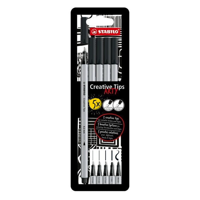 Rotulador Stabilo Creative Tips 5 Puntas Distintas | Stabilo | Pack 1 Unidades