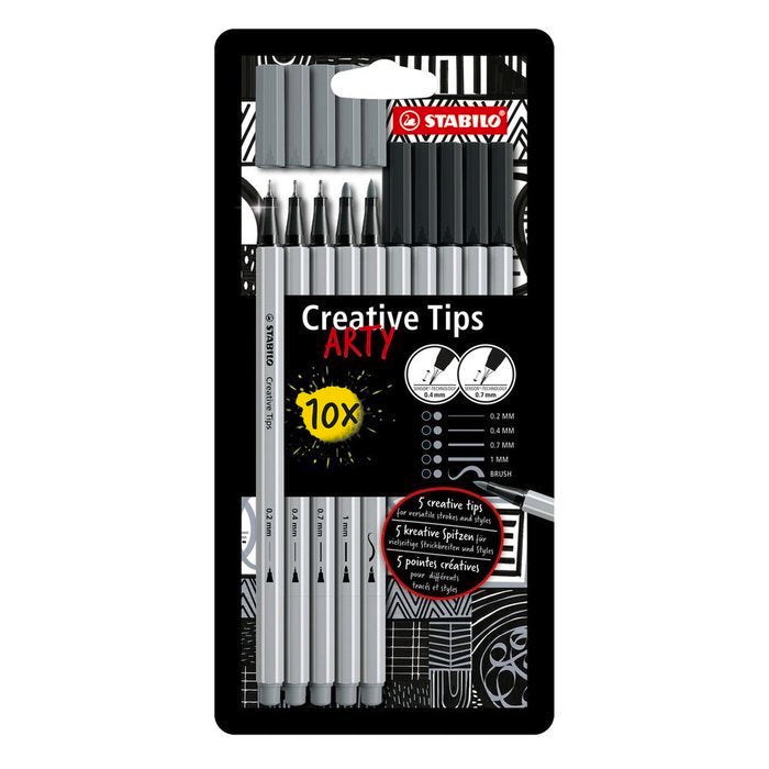 Rotulador Stabilo Creative Tips 10 Puntas Distintas | Stabilo | Pack 1 Unidades Imagen principal del producto