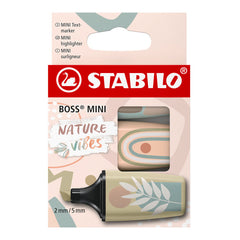 Blister 3 Marcadores Boss Mini Nature Vibes Surtidos | Stabilo | Pack 1 Unidades