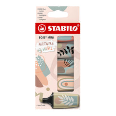 Blister 5 Marcadores Boss Mini Nature Vibes Surtidos | Stabilo | Pack 1 Unidades