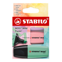 Blister 3 Marcadores Boss Mini Pastel Surtidos | Stabilo | Pack 1 Unidades