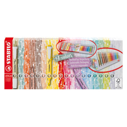 Marcador Stabilo Swing Cool Nature Colors Deskset 18 Uds | Stabilo | Pack 1 Unidades Imagen principal del producto