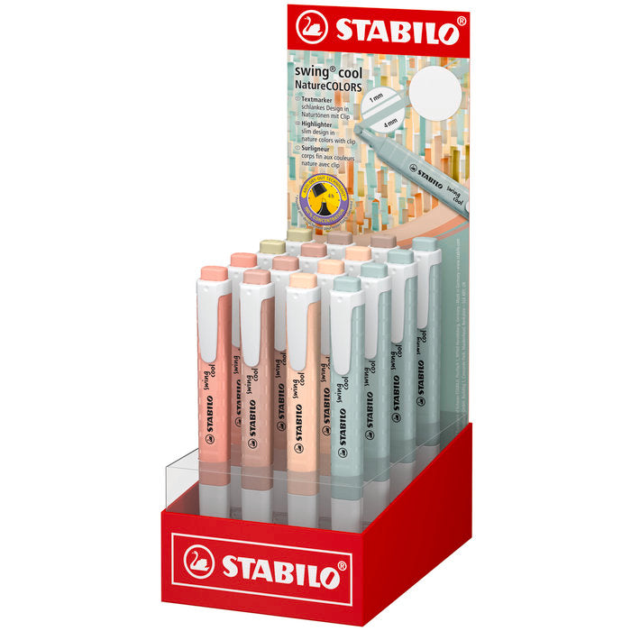 Expositor 16 Marcadores Stabilo Swing Cool Nature Colors | Stabilo | Pack 16 Unidades Imagen principal del producto