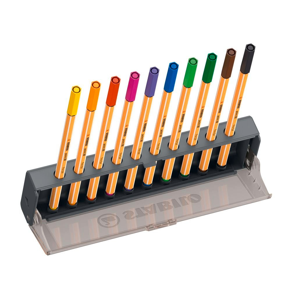 Rotulador Stabilo Point 88 Set Escritorio 10 Colores