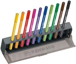 Rotuladores Stabilo Click Set 10 Colores Surtidos para Manualidades y Oficina Imagen principal del producto
