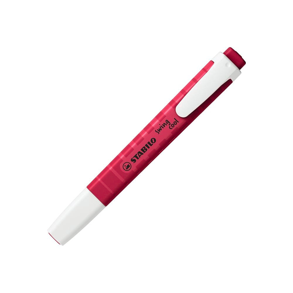 Marcador Stabilo Swing Cool Wildflower Rojo Borgoña