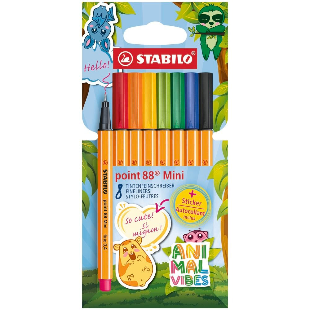 Rotulador Stabilo Point 88 Mini 8 Colores Surtidos