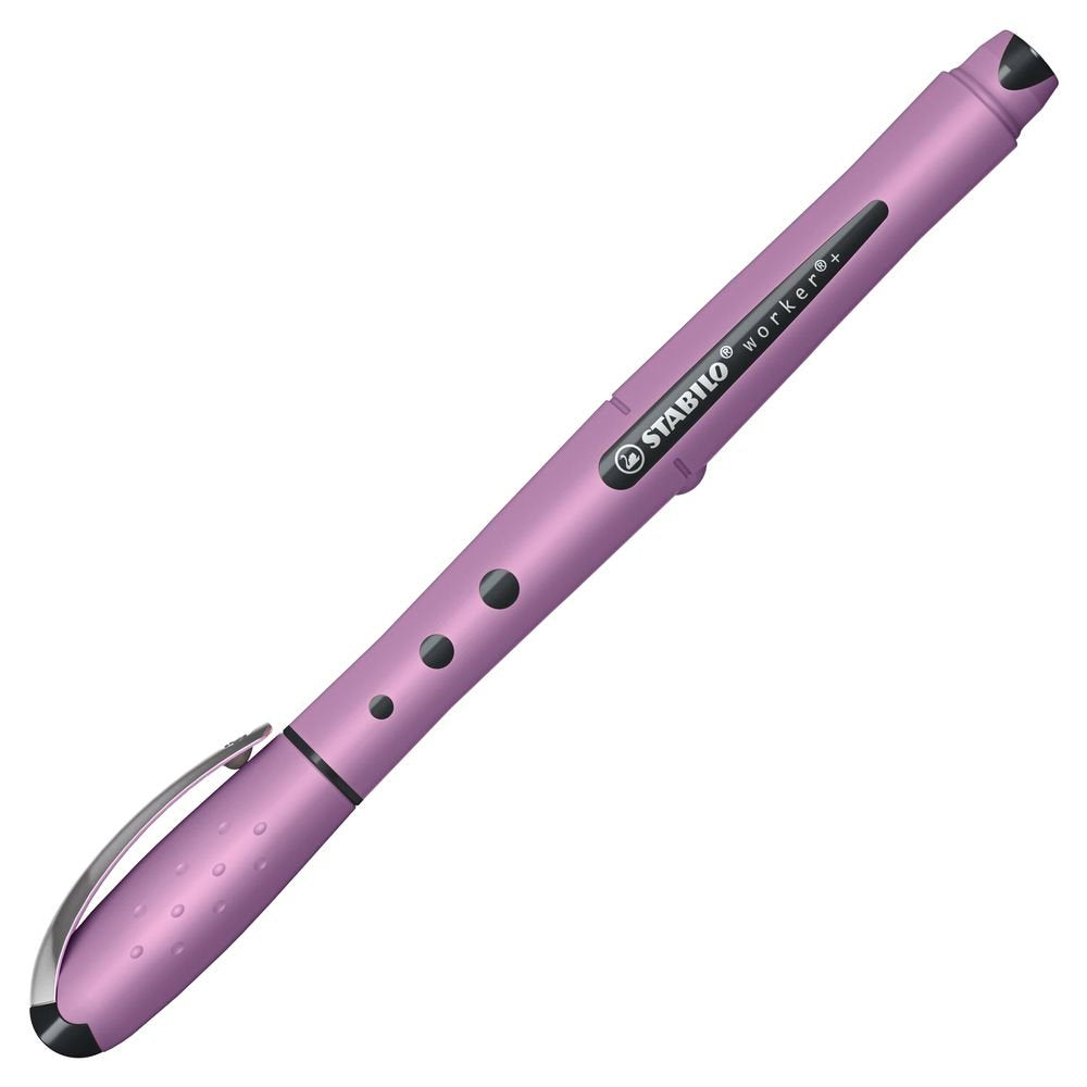 Boligrafo Stabilo Worker Wildflower Edition Lila Grisáceo