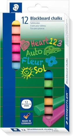 Tizas para pizarra sin polvo STAEDTLER pack 12 Imagen principal del producto