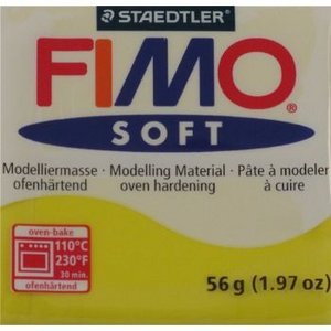 Pastilla 57 g Fimo Soft Amarillo Limón Marca FIMO