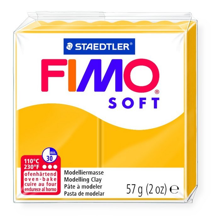 Pastilla 57 g Fimo Soft Amarillo Marca FIMO