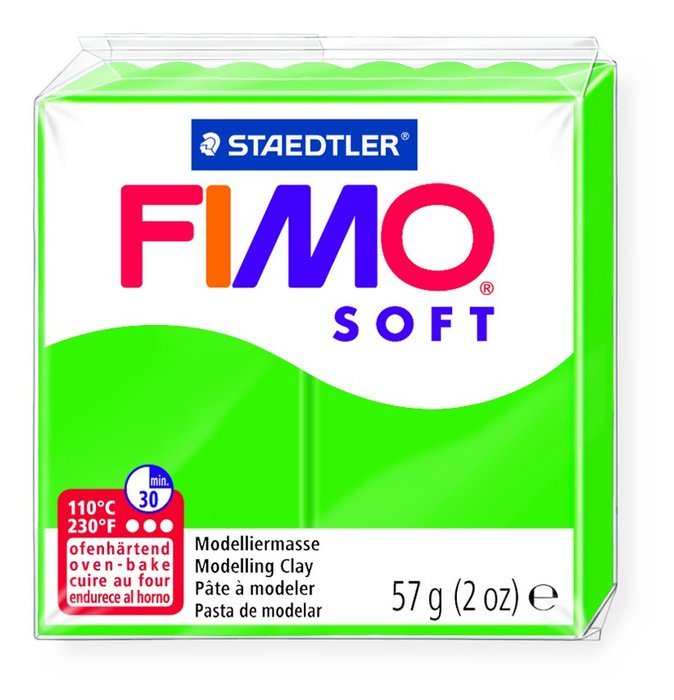 Pastilla 57 g Fimo Soft Verde Tropical