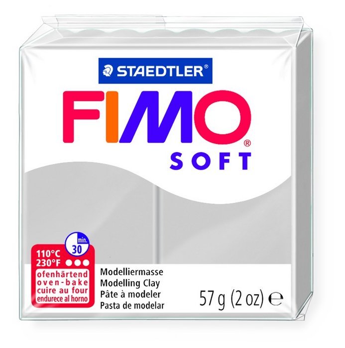 Pastilla 57 g Fimo Soft Gris Delfín FIMO Imagen principal del producto