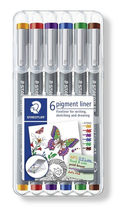 Estuche 6 Rotuladores Calibrados 0,5 mm Colores Surtidos Staedtler Imagen principal del producto