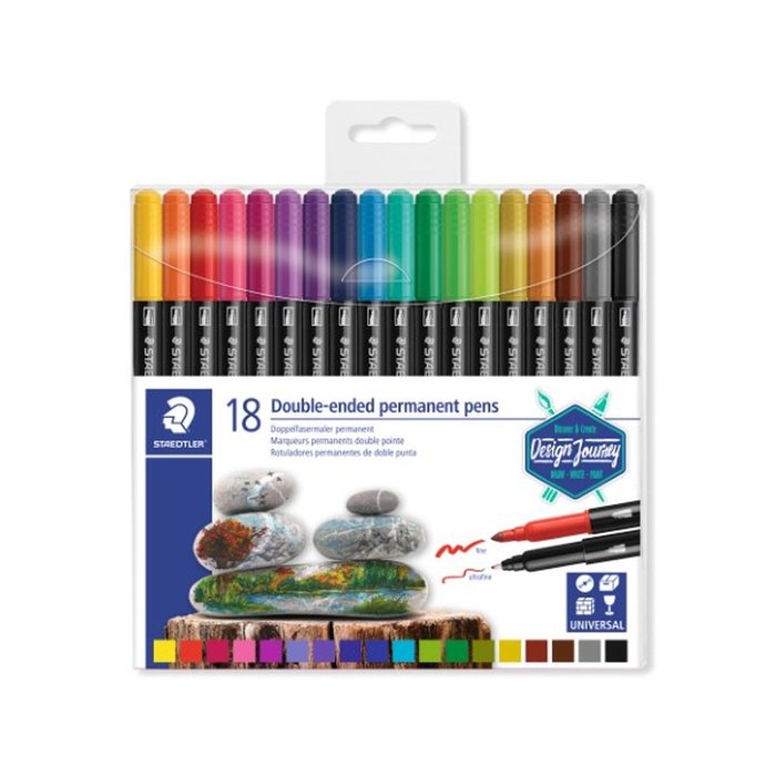 Rotulador Staedtler Doble Punta Permanentes 3187 18 Uds | Staedtler | Pack 1 Unidades Imagen principal del producto