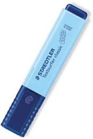 C/10 marcadores fluorescentes azul cielo texsurfer classic pastel