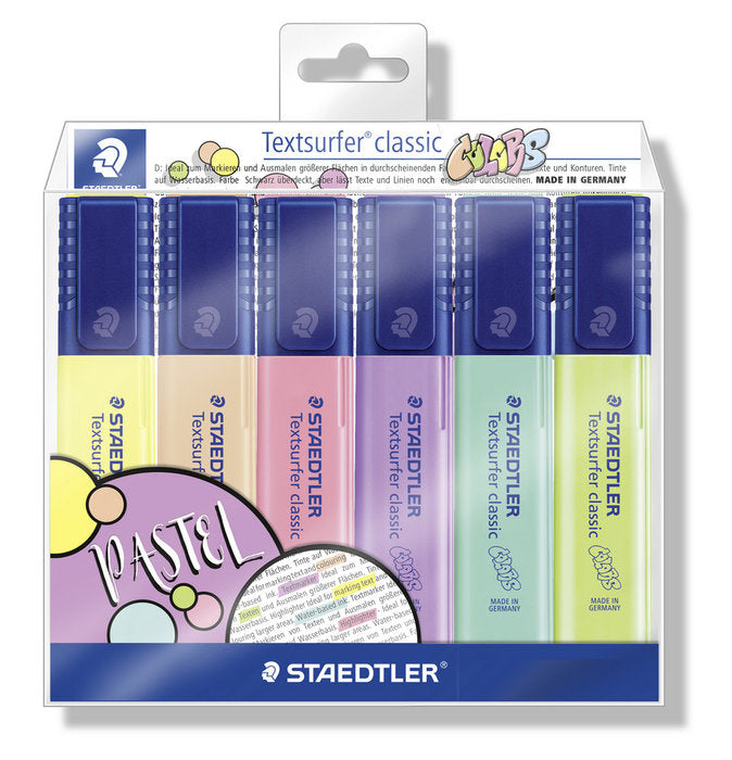 Marcador Staedtler Textsurfer 364 Pastel 6 Colores Surtidos | Staedtler | Pack 1 Unidades