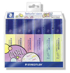 Marcador Staedtler Textsurfer 364 Pastel 6 Colores Surtidos | Staedtler | Pack 1 Unidades