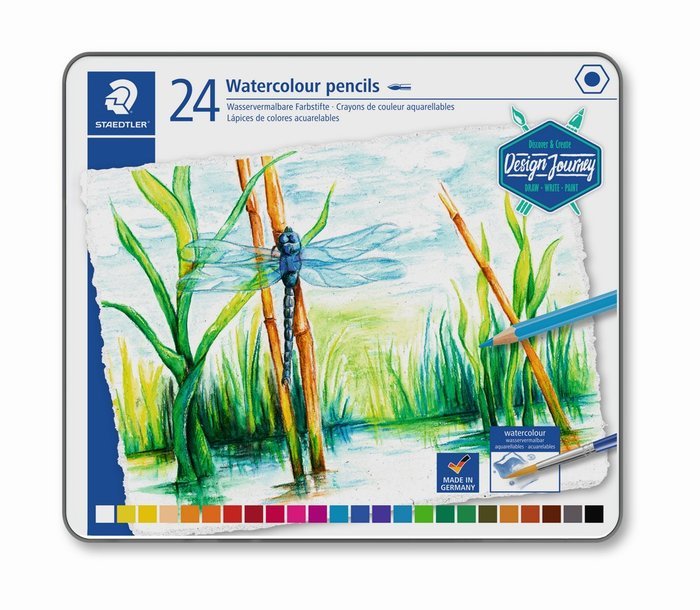 Lápices de color acuarelables Staedtler 24 colores