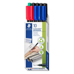 Rotulador Staedtler 318 Lumocolor Permanente 10 Uds Colores | Staedtler | Pack 1 Unidades
