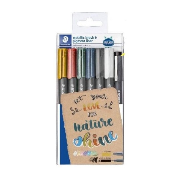 Marcador Staedtler Metallic Brush 8321 7 Uds Surtidas | Staedtler | Pack 1 Unidades Imagen principal del producto