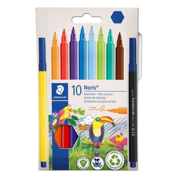 Rotulador Noris Club 326 C10 10 Unidades Surtidas | Staedtler | Pack 1 Unidades