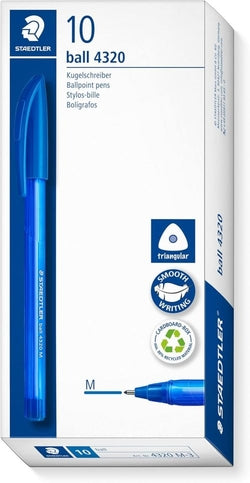 Bolígrafos Triangulares Staedtler 4320 Pack 10