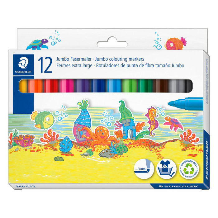 Rotulador Staedtler 340 Jumbo C/12 Surtidos | Staedtler | Pack 1 Unidades Imagen principal del producto