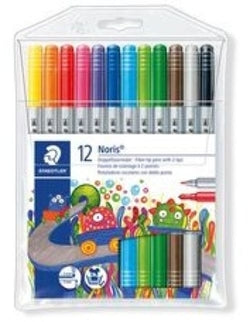 Rotuladores escolares STAEDTLER Noris 320 con doble punta