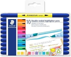 Marcadores fluorescentes Staedtler doble punta surtidos para manualidades y oficina