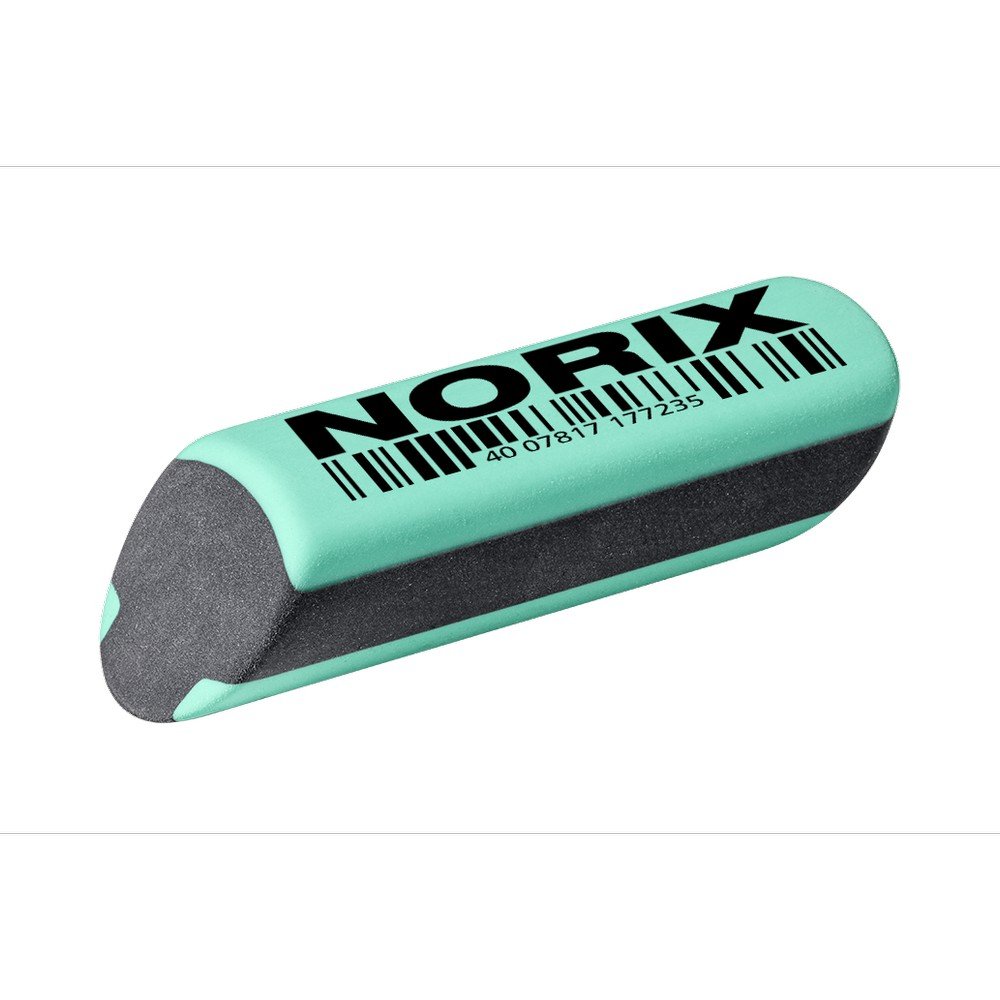 Blister 2 lápices Norix con afilapiz y goma turquesa