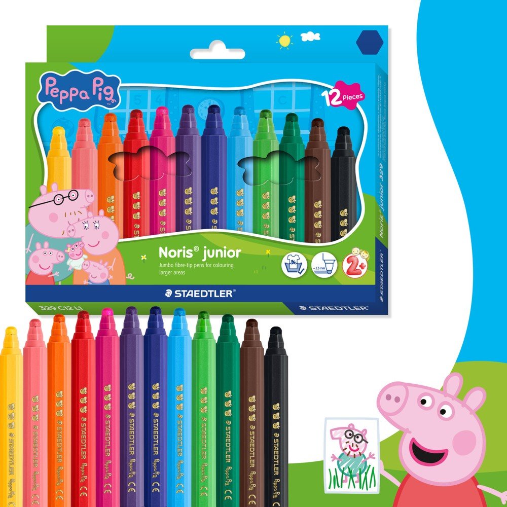 Rotulador Staedtler Peppa Pig 12 colores