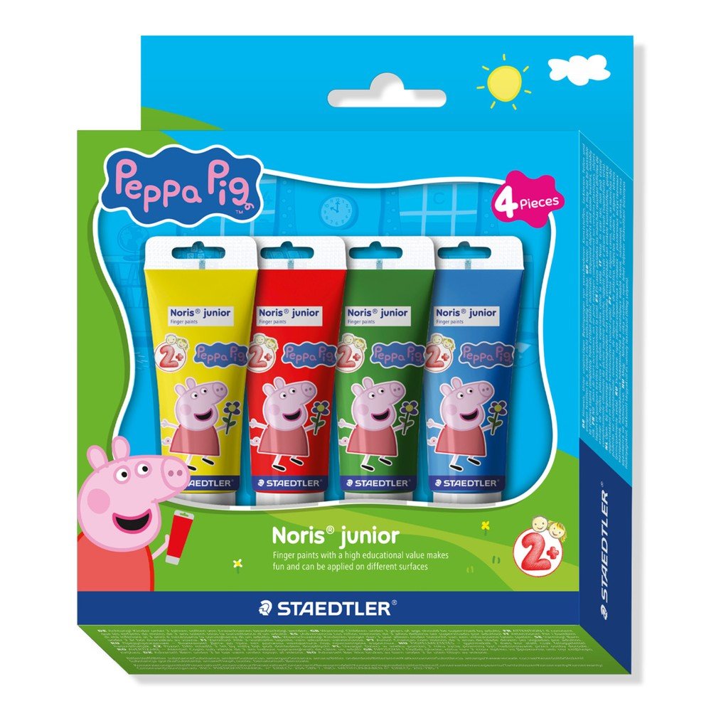 Pintura de dedos Staedtler Peppa Pig 100 ml 4 colores