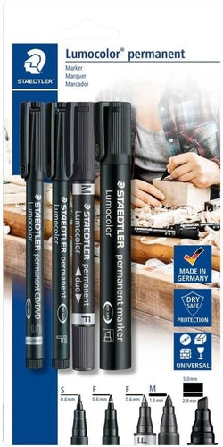 Rotuladores permanentes STAEDTLER pack 4 diferentes puntas