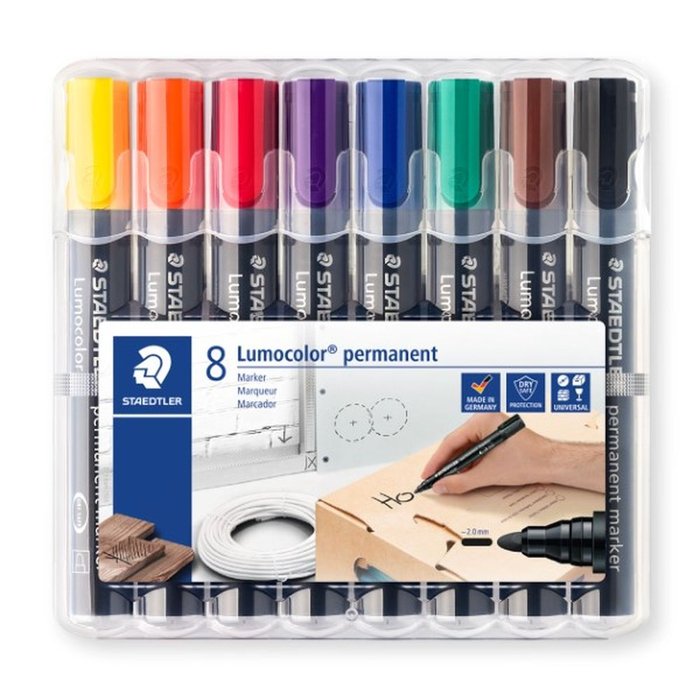 Rotulador Lumocolor 352 8 Colores Surtidos | Staedtler | Pack 1 Unidades Imagen principal del producto