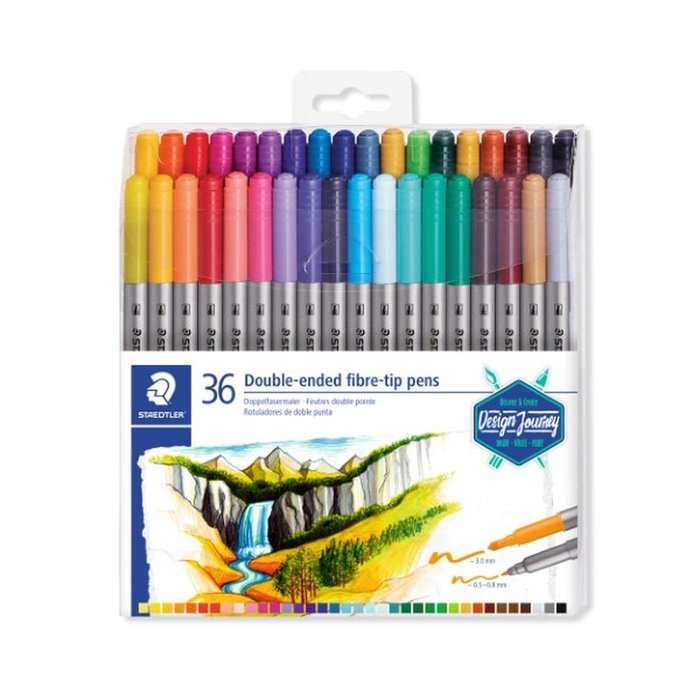 Rotulador Staedtler Doble Punta 3200 36 Uds | Staedtler | Pack 1 Unidades