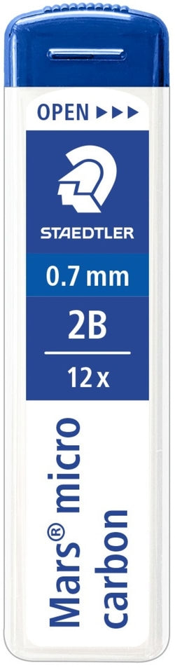 Minas 0,7 mm 2B Mars Micro Carbon Staedtler para dibujo y escritura Imagen principal del producto