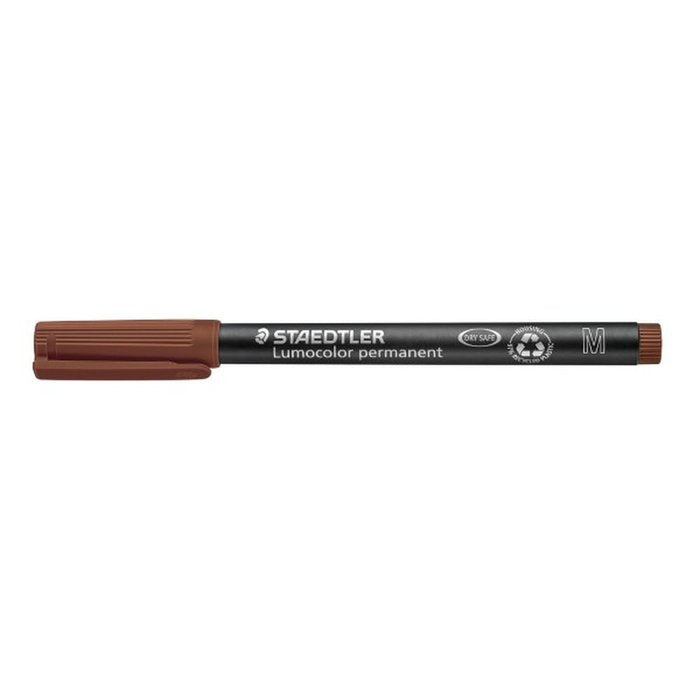 Rotulador Lumocolor 317 Medio Marron | Staedtler | Pack 10 Unidades