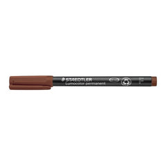 Rotulador Lumocolor 318 Fino Marron | Staedtler | Pack 10 Unidades