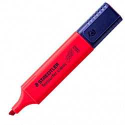 Marcadores fluorescentes rojos Staedtler pack 10 para destacar