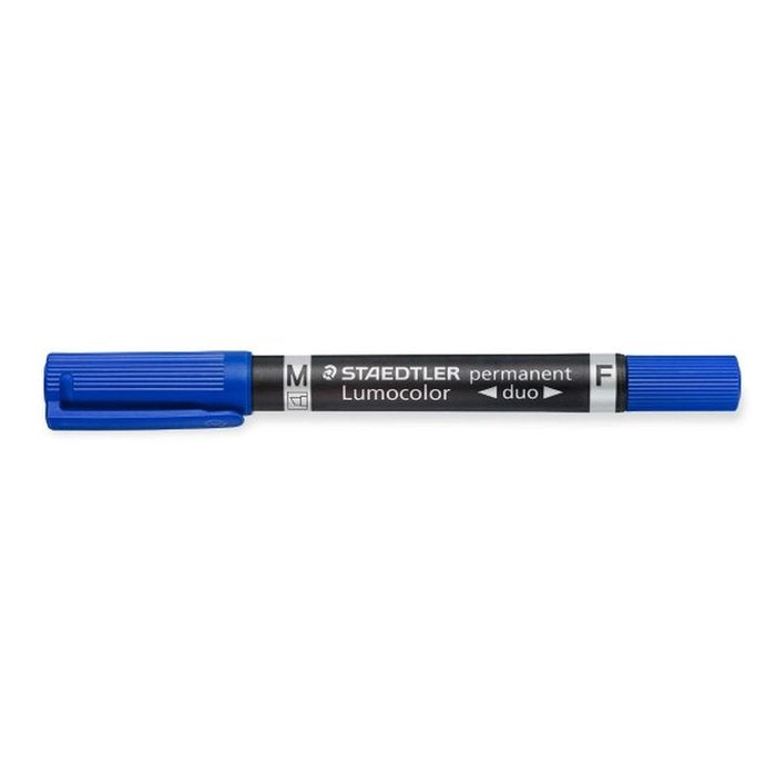Rotulador Lumocolor 348 Duo Azul | Staedtler | Pack 10 Unidades Imagen principal del producto