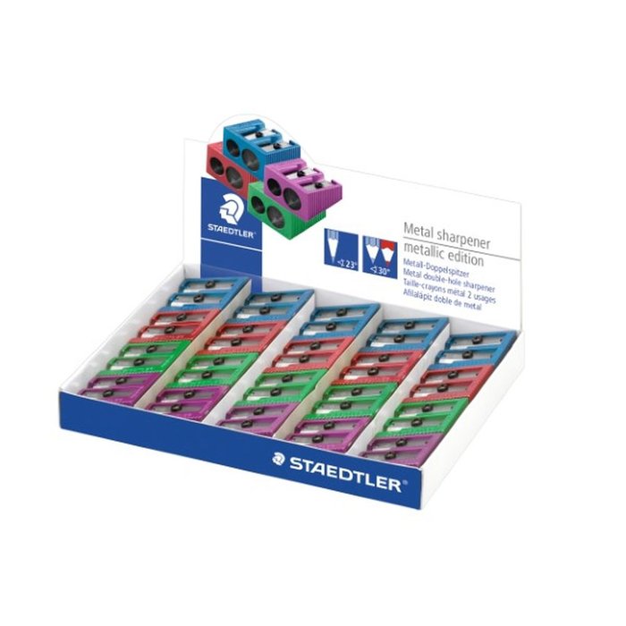 Afilalápices Staedtler C/20, 2 Usos, Metalico