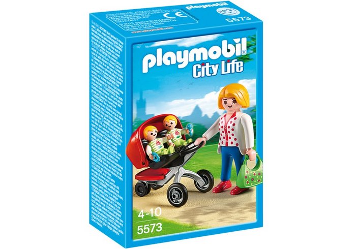 PLAYMOBIL MAMA CON CARRITO DE GEMELOS 5573 | PLAYMOBIL, S,A, | 1 UNIDAD | 4008789055736 Imagen principal del producto